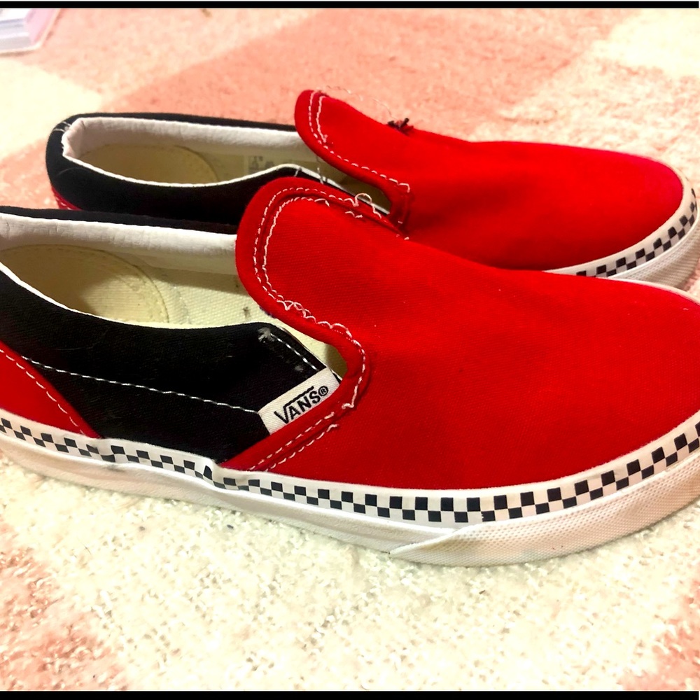 Unisex kids Vans size 1.5